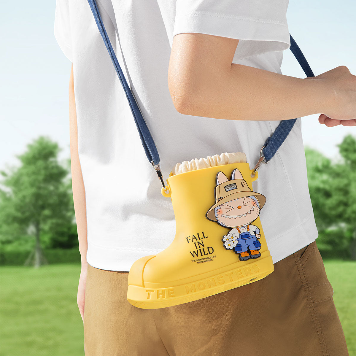 THE MONSTERS labubu FALL IN WILD SERIES-Rain Boot Bag