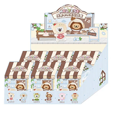 Maltese Colorful Daily Life Series Plush Pendant Dolls. Blind Box