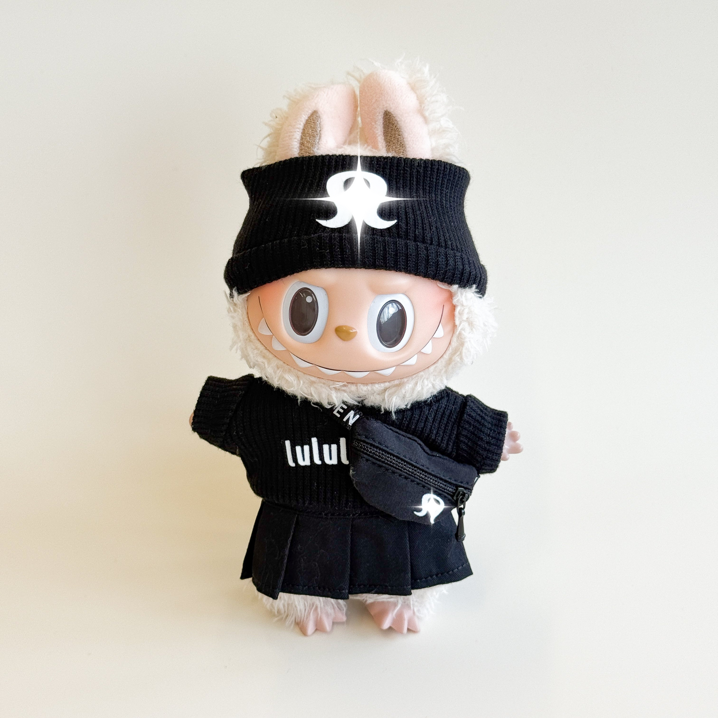 Labubu Sporty Chic Set – Black & White Edition (5 Items)