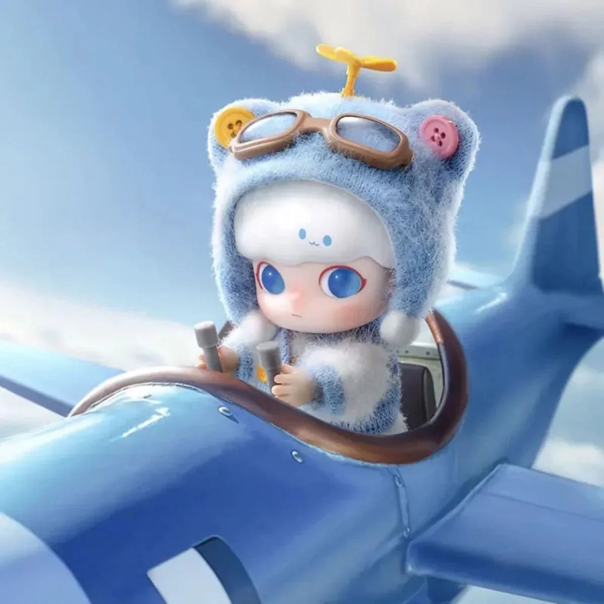 Dimoo Pilot Bear Action Figure