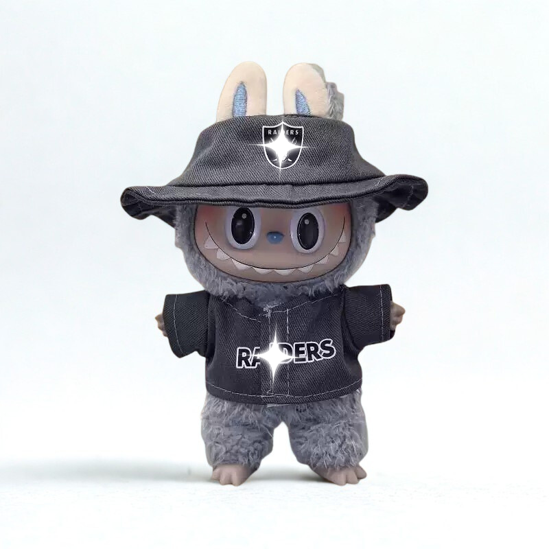 Labubu Grey Baseball Streetwear Set
