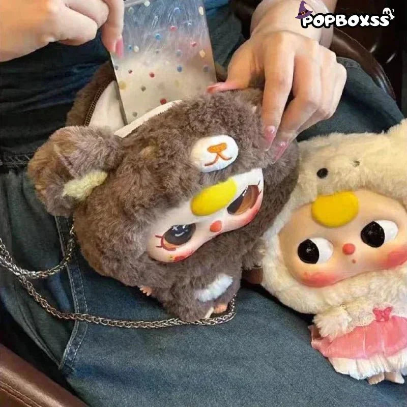 Baby Three - Big Head Baby Zipper Bag Plush Dolls. Blind Box