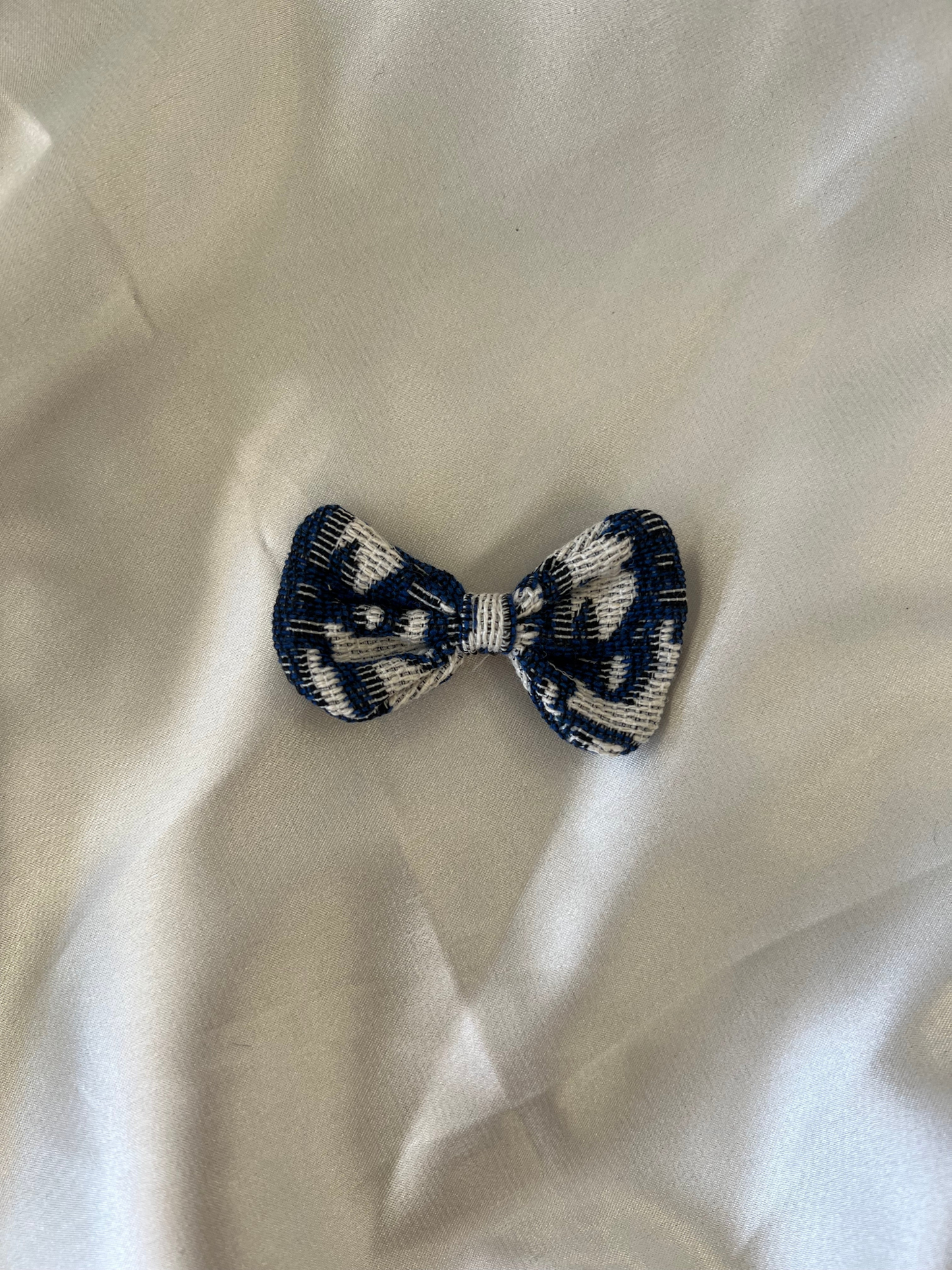 Labubu Navy & White Tweed Dress Set with Bow