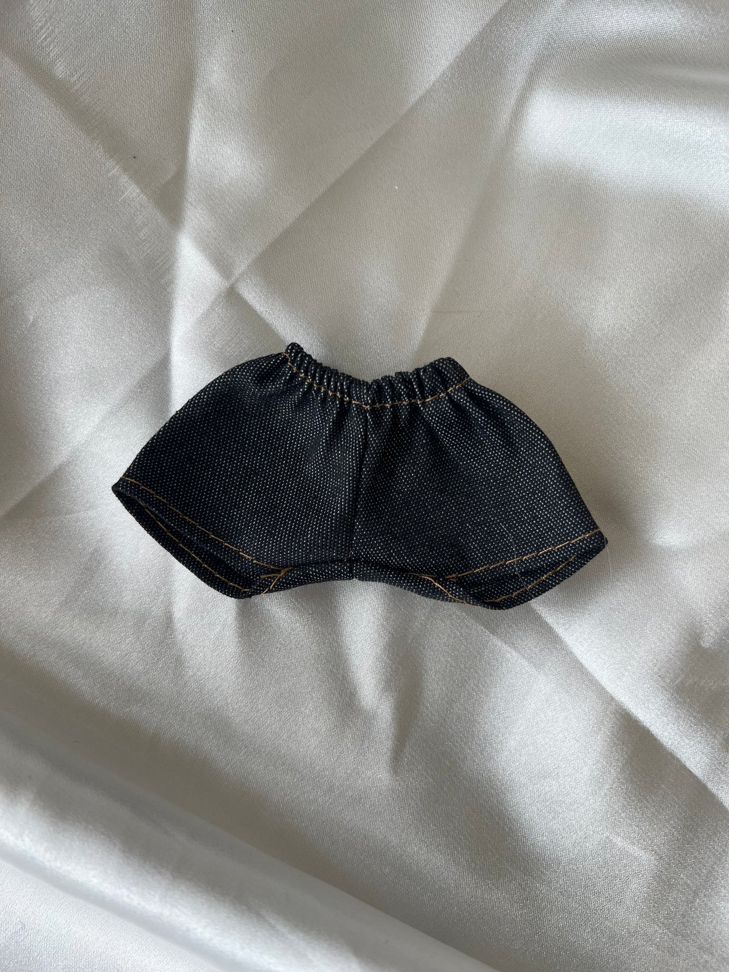 Labubu Streetwear Fashion Set - Black Designer Beanie & Denim Outfit