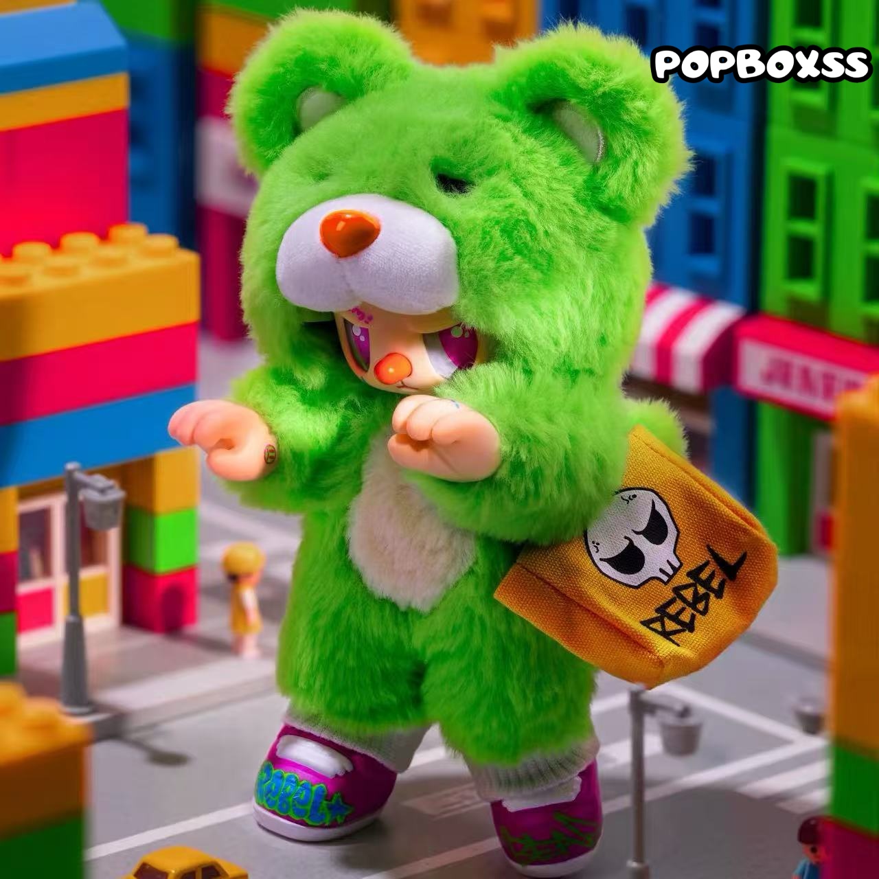 REBEL BEAR Find a Bag Series Vinyl Plush Blind Box