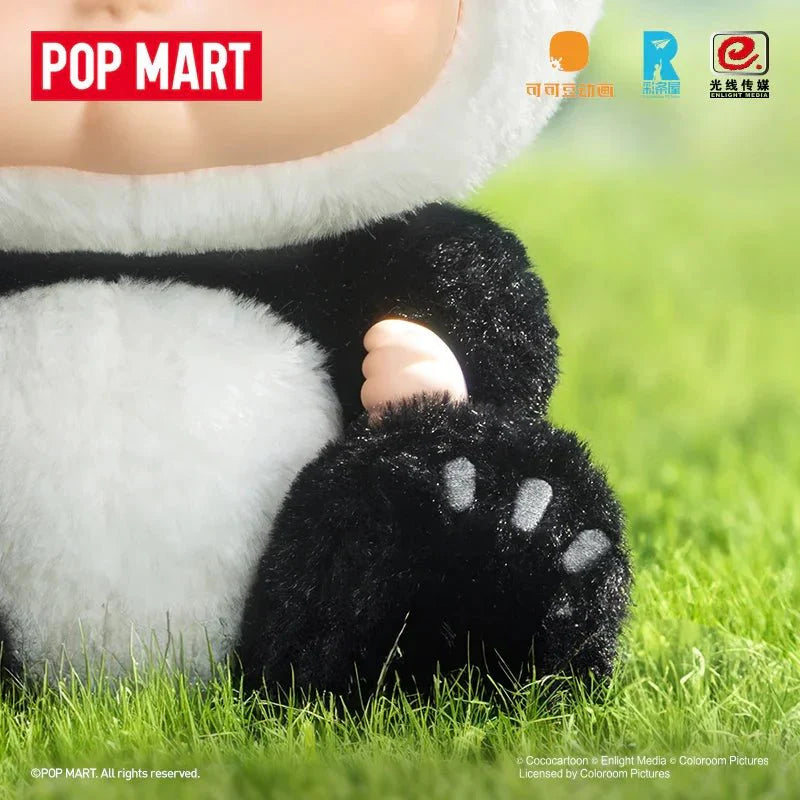 Pop Mart Nezha: The Devil Child Hugging Series PVC Face Plush Panda Nezha