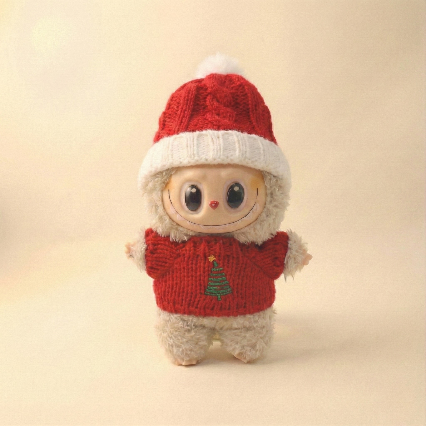 Labubu Holiday Tree Knit Outfit