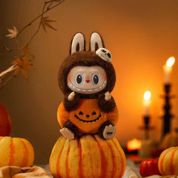 LABUBU Happy Halloween Party Series-Sitting Pumpkin Vinyl Plush Pendant