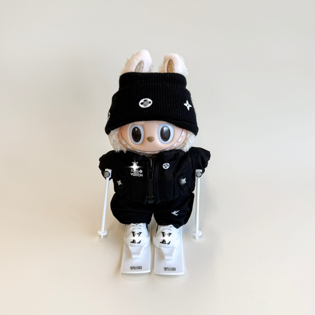 Labubu Black Ski Outfit Set