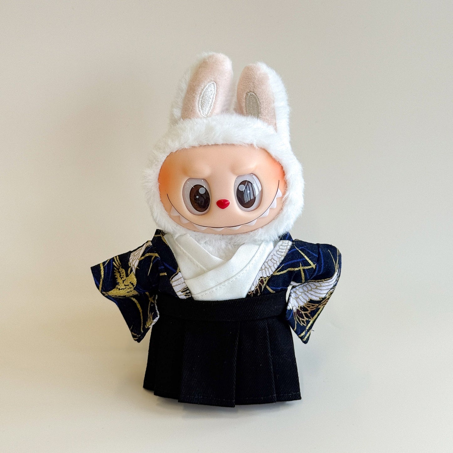 Labubu Male Kimono Set – Blue Crane Pattern