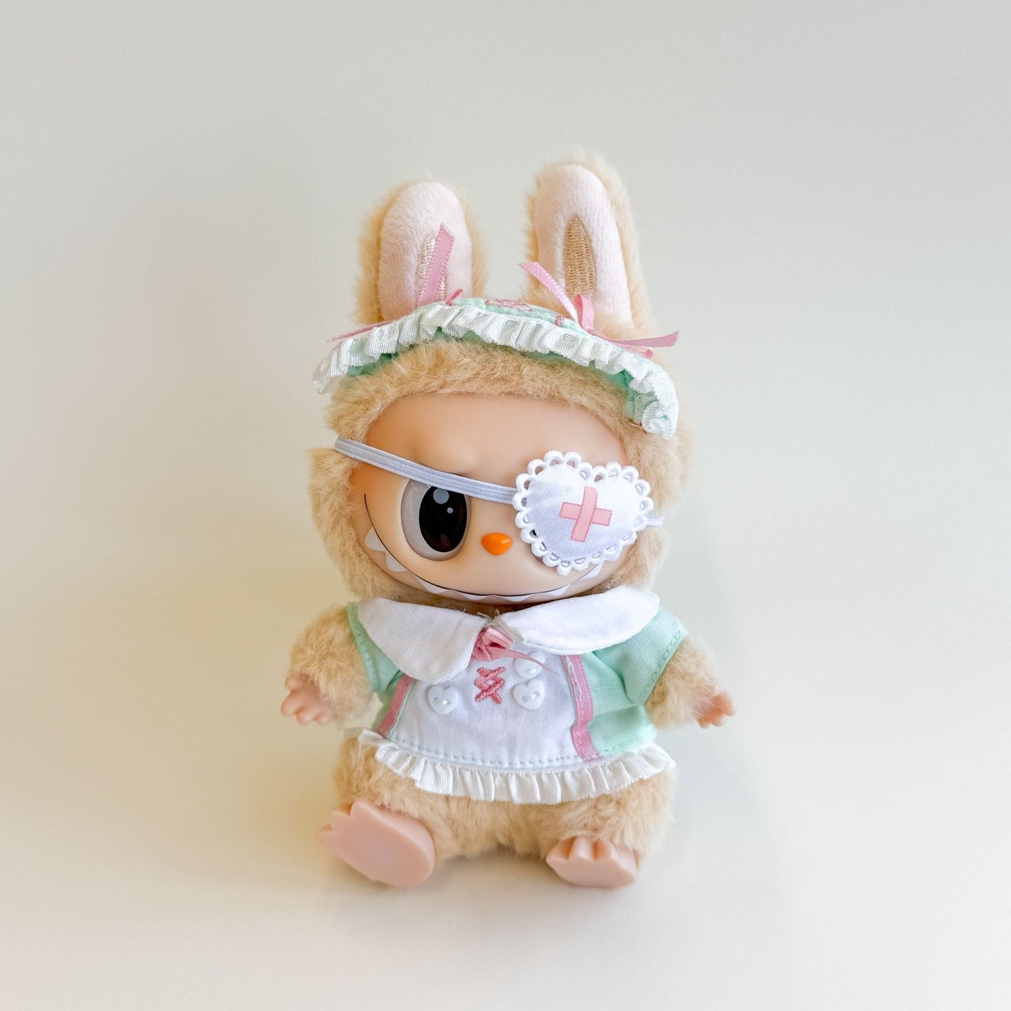 Labubu Pastel Nurse Outfit – Eyepatch Style