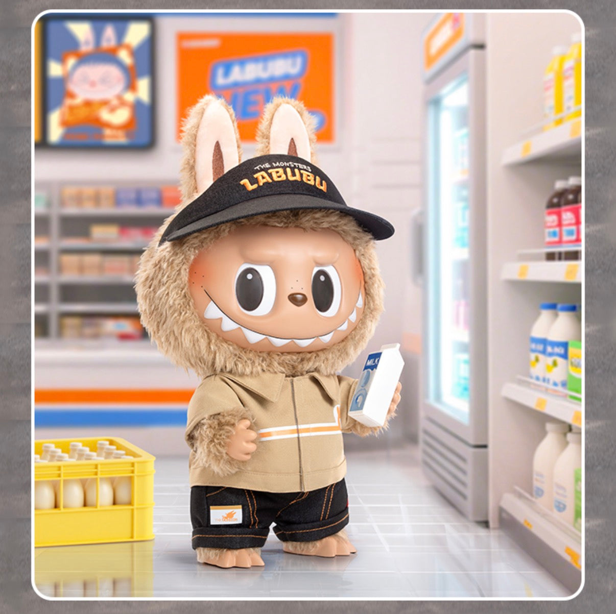 POPMART THE MONSTER-THE Naughty Cashier Vinyl plush toys(PRE-OREDER Two weeks)