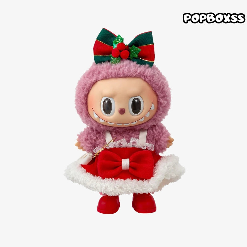 clothes Toy Outfit - Bow + red dress + red shoes + white bag