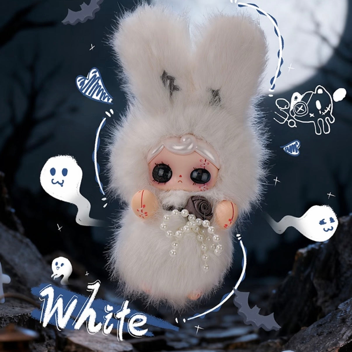 Baby three YUNA Under the cover of night Vinyl plush toys