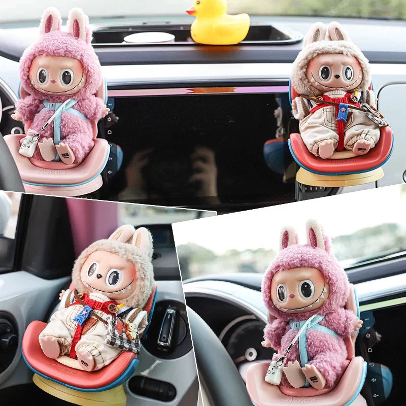 Kawaii Doll Seat Mini Seat for Labubu Ob11 Doll Cartoon Ornament