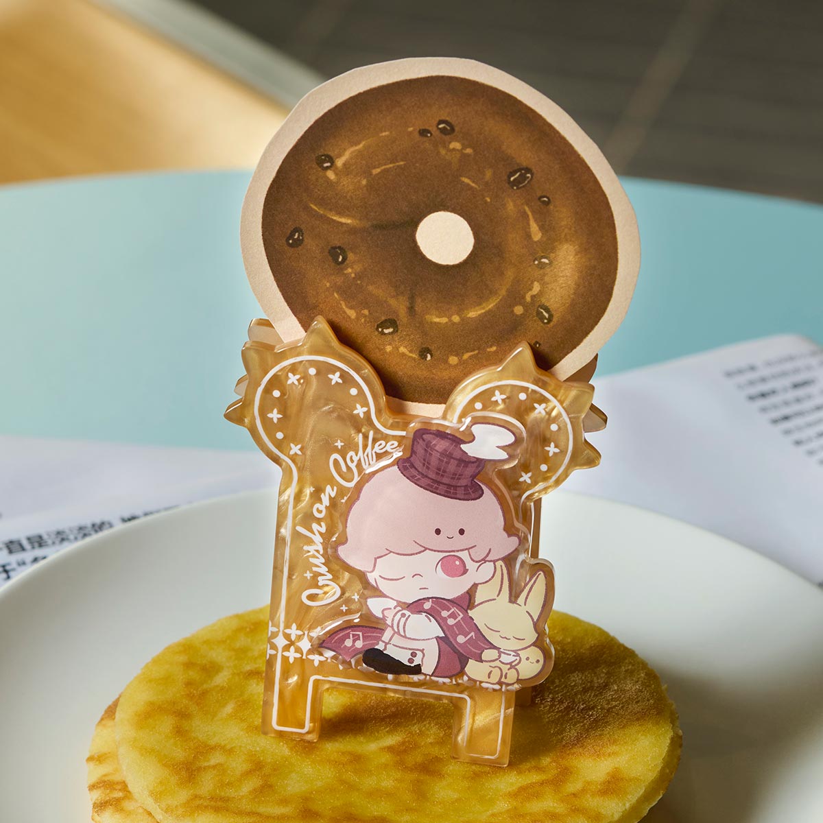 POPMART DIMOO Crush On Coffee Series-Acrylic Fridge Magnet Clip Blind Box