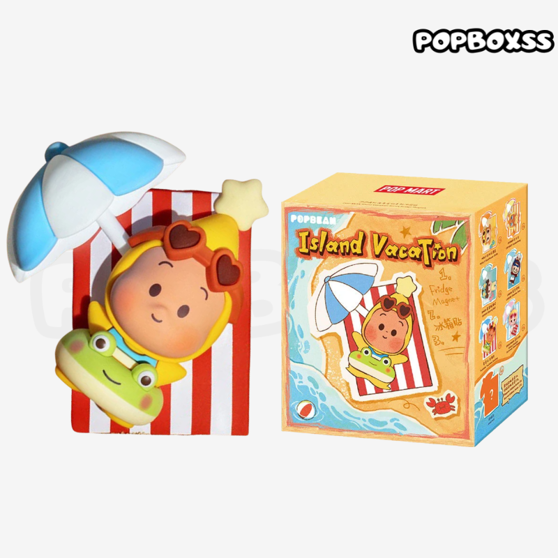 POPMART POP BEAN Island Vacation Series Refrigerator Magnet Blind Box (PRE-ORDER)