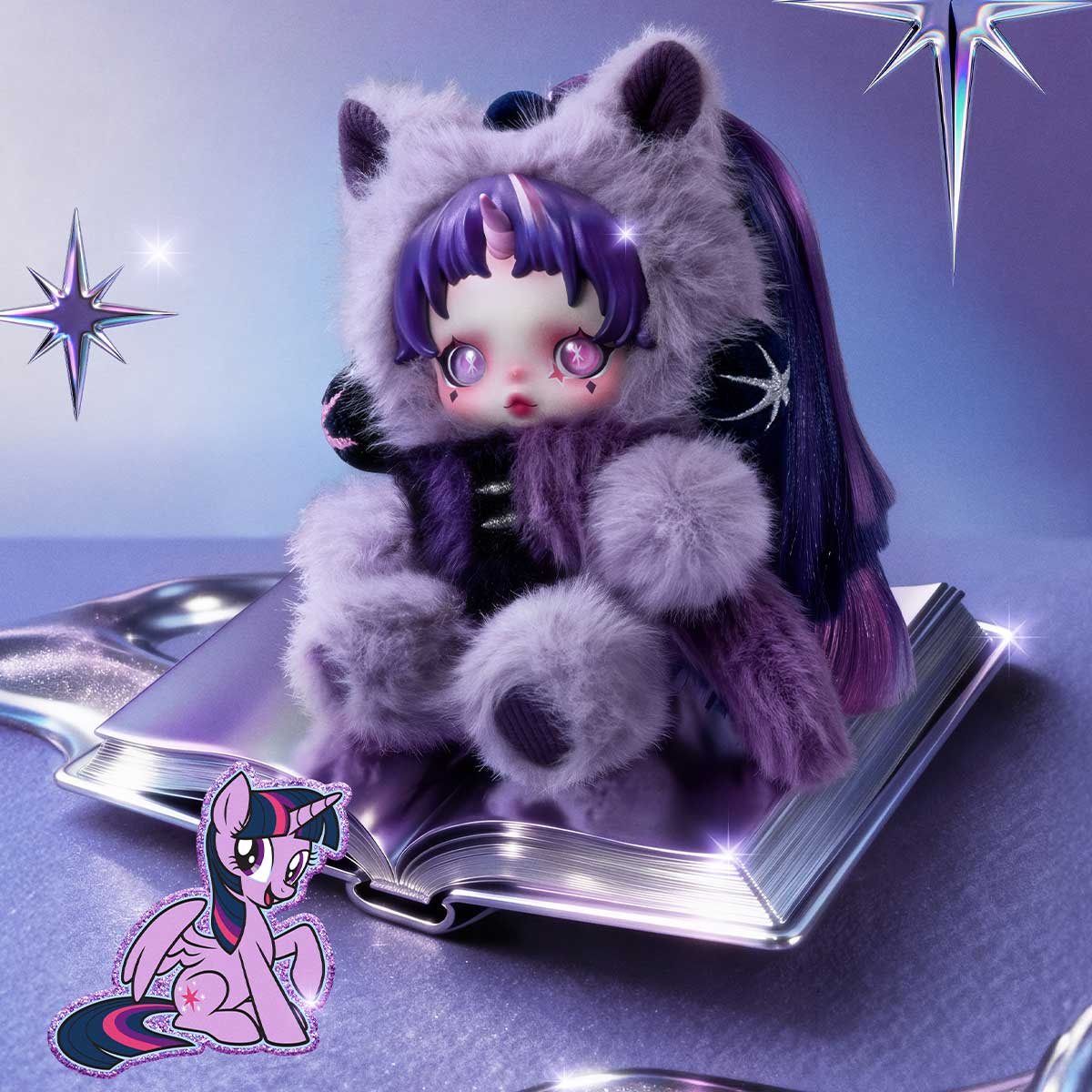 【Hot】SKULLPANDA × My Little Pony Series Plush Blind Box