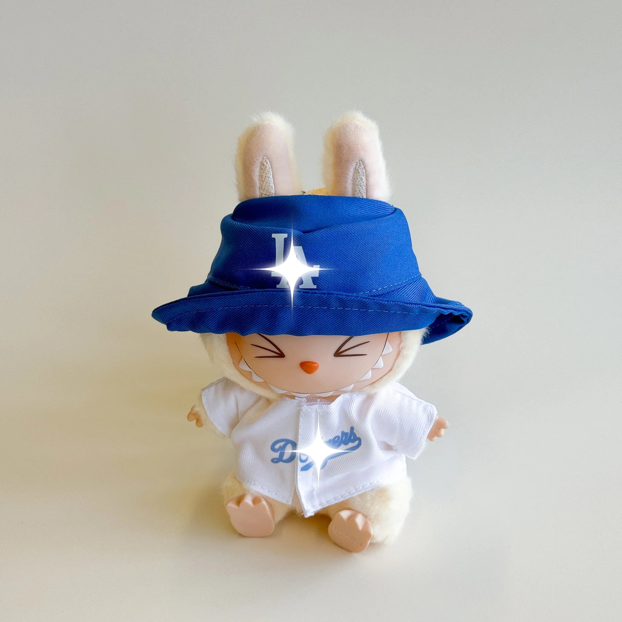 Labubu Baseball Outfit – Blue Edition