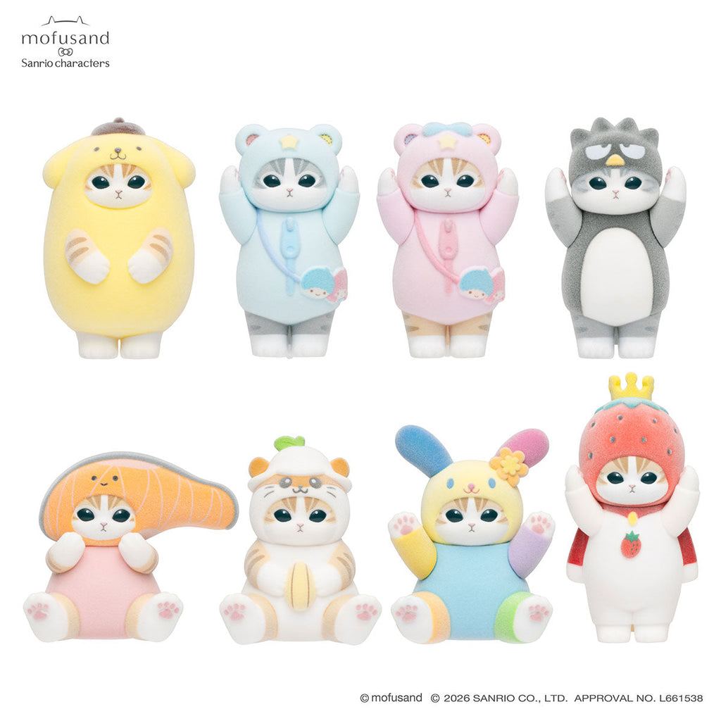 mofusand x Sanrio Characters Fluffy Flock Figure Collection Vol. 3