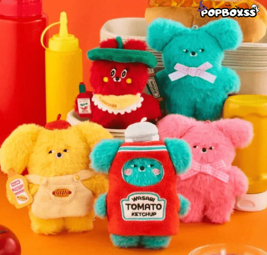 WASABI Bear Flavor Series Plush Keychain Blind Box
