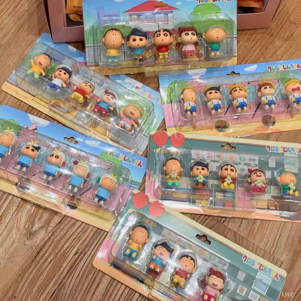 Crayon Shin-chan The five-person team mobilized blind box