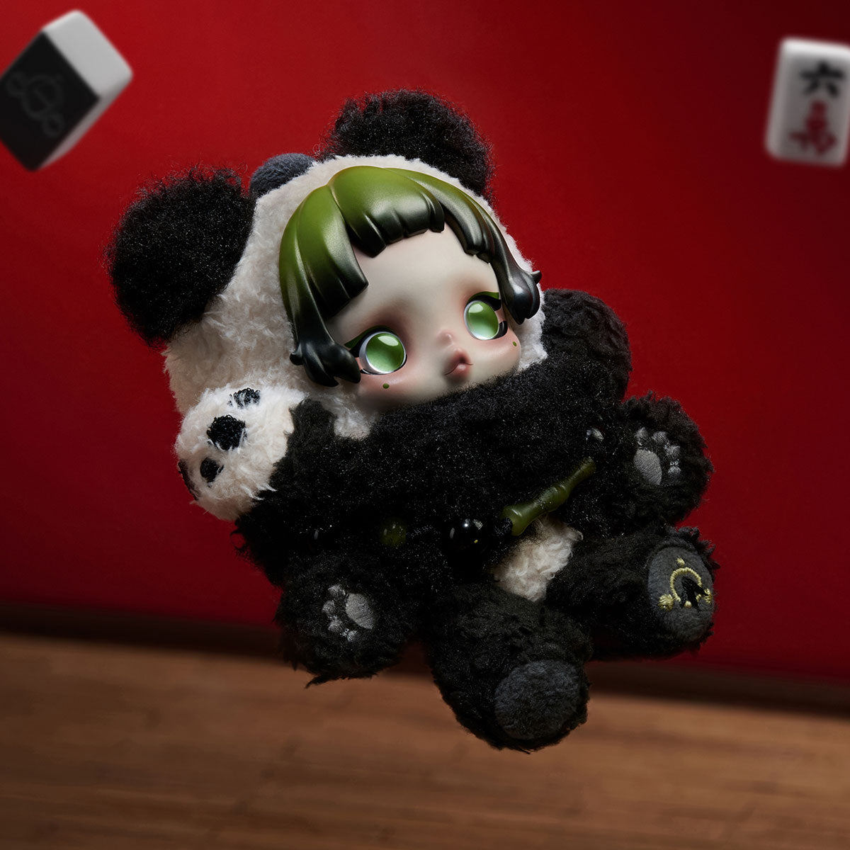 【gift】SKULLPANDA Lazy Panda Plush Doll Pendant