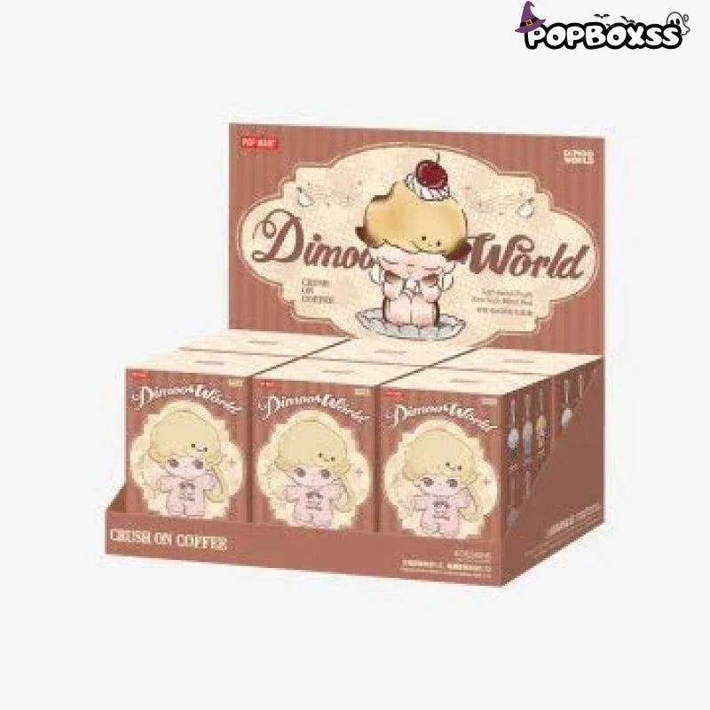 POPMART DIMOO Crush on Coffee Series-Soft-faced Plush Keychain Blind Box