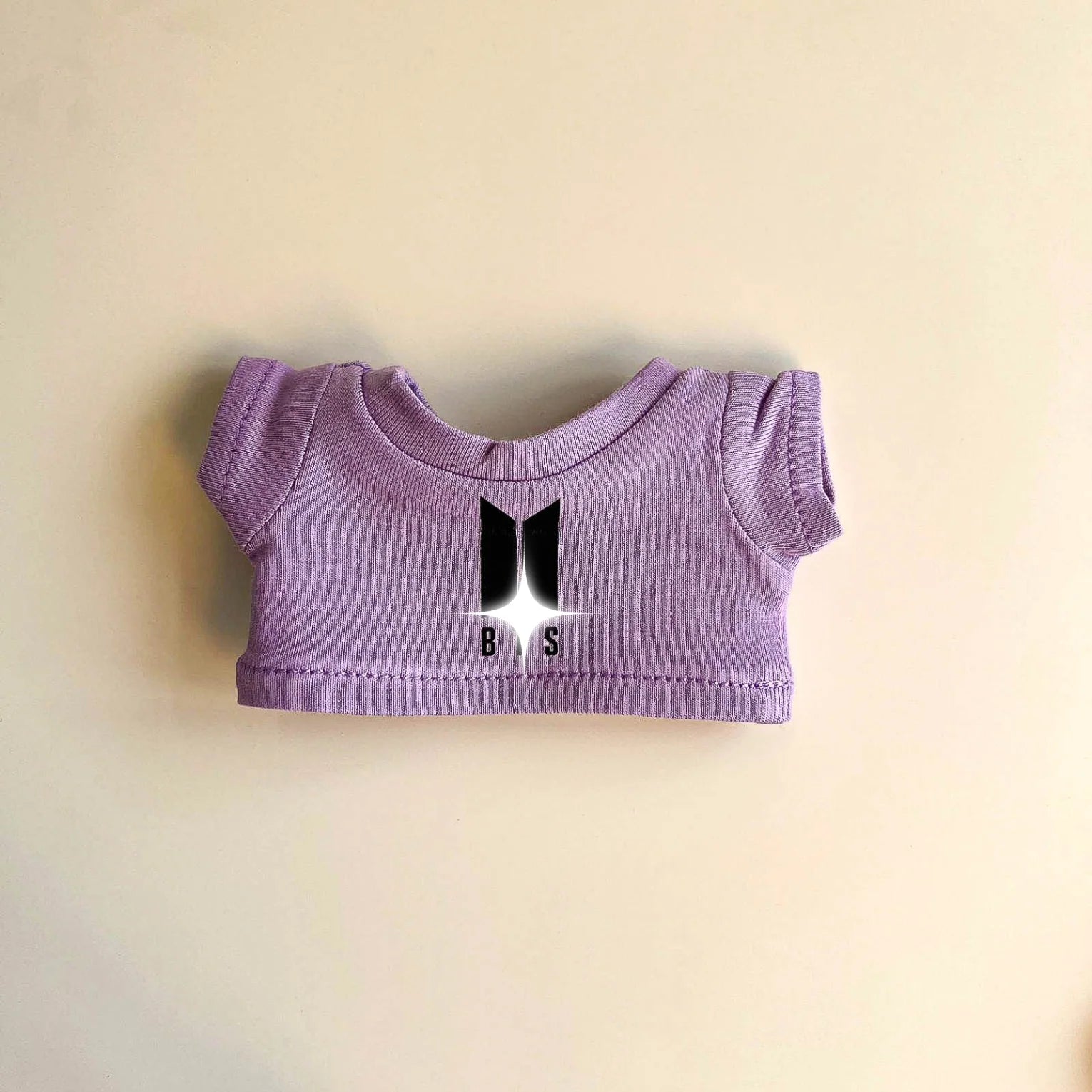 Labubu Bullet Proof Idol Tee Outfit (Black Logo) — With Mini Fan Lightstick (2 Items)
