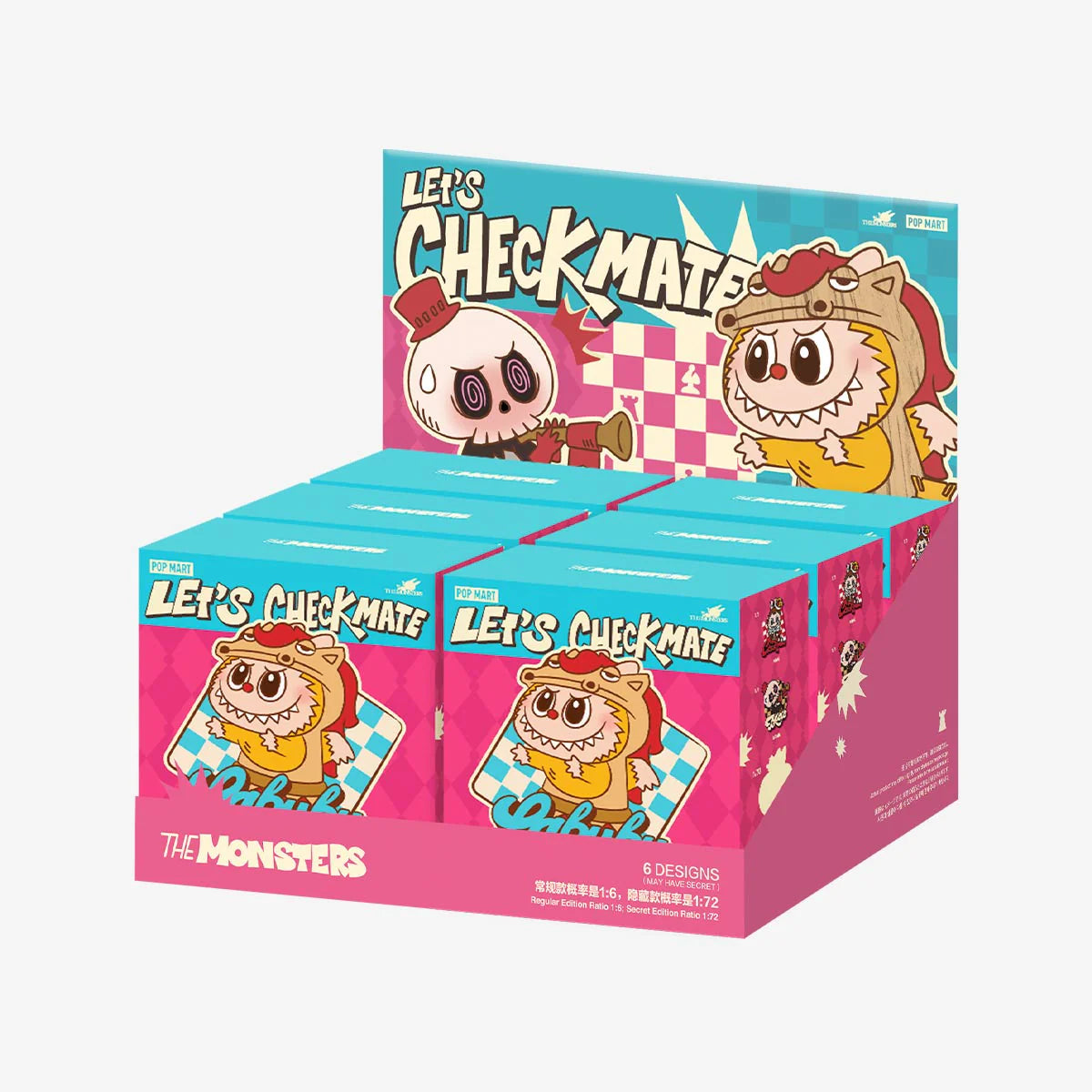 THE MONSTERS LABUBU Let's Checkmate Series-Fridge Magnet Blind Box