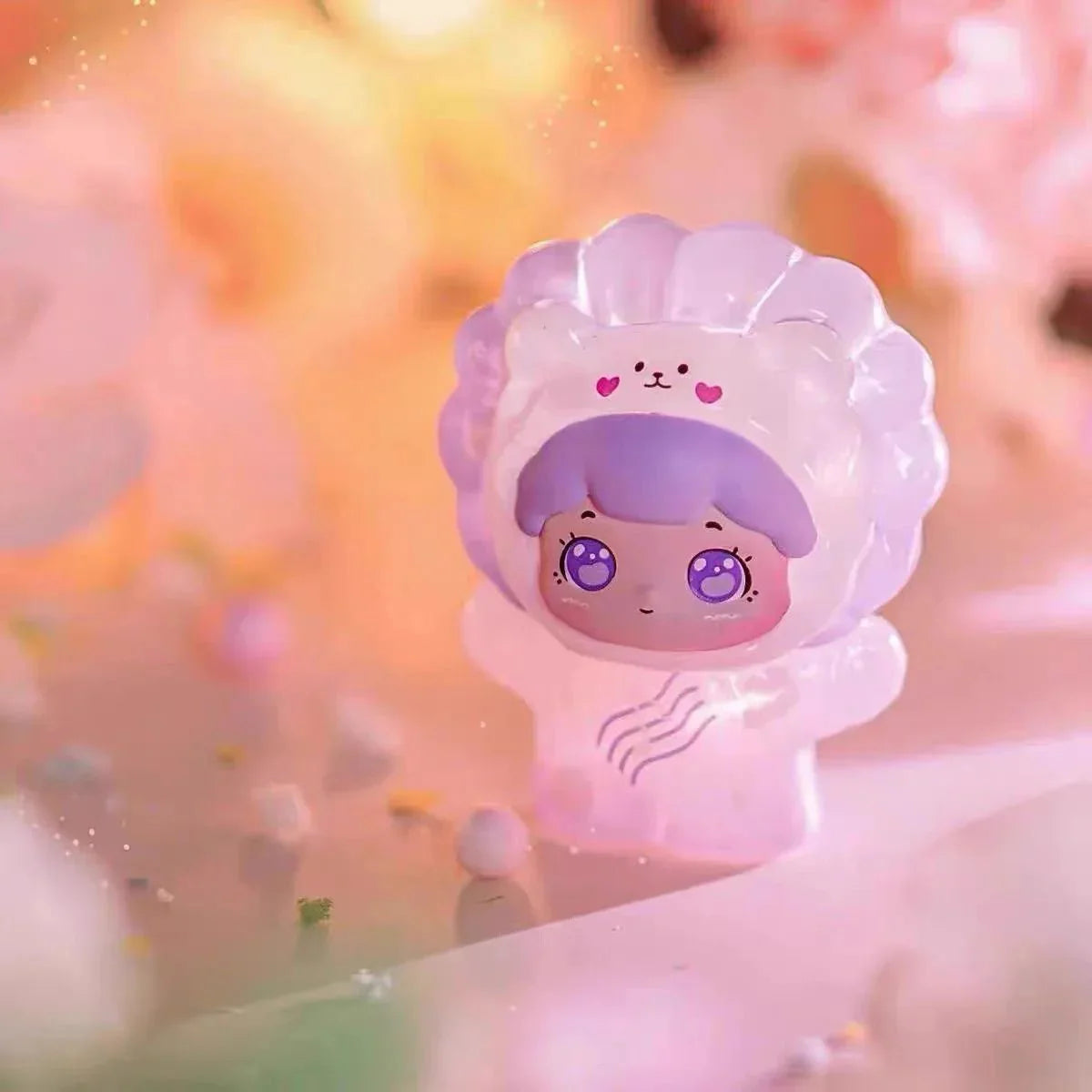 Baobao's Pet Store Spring Outing Transparent Color Mini Beans Series PVC Figures. Blind Box