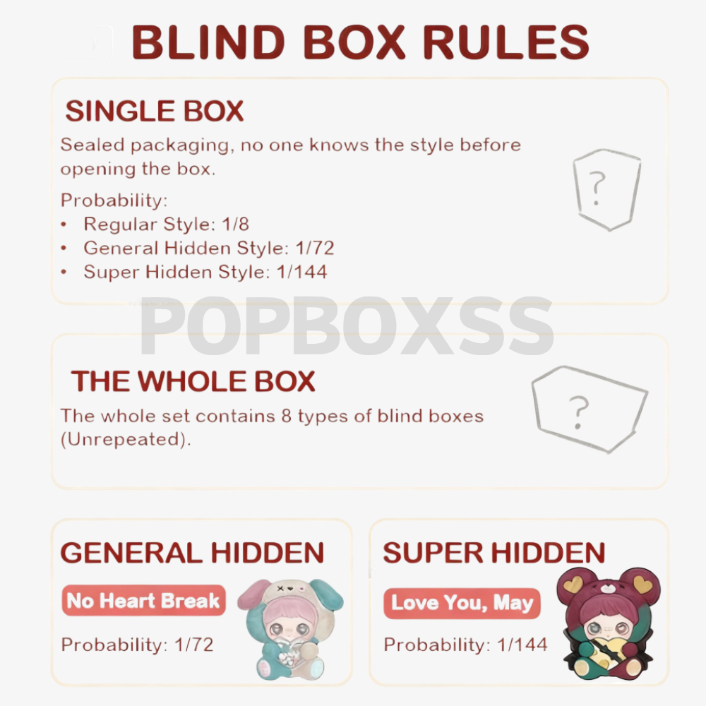 【US 3-5 Arrival】Maymei May I Love You Series Plush Dolls, Blind Box