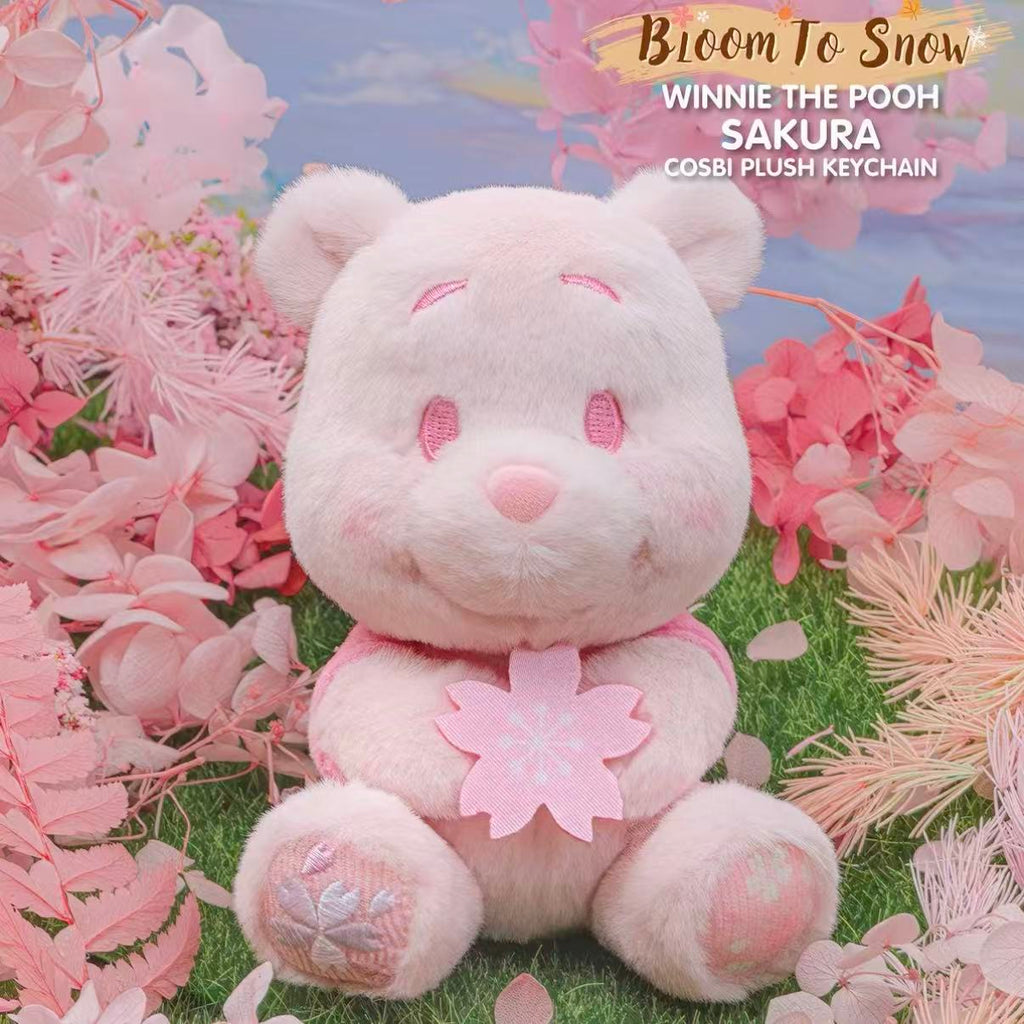 DSN Winnie the Pooh Bloom To Snow Series Cosbi Plush Keychain Collection Blind Box