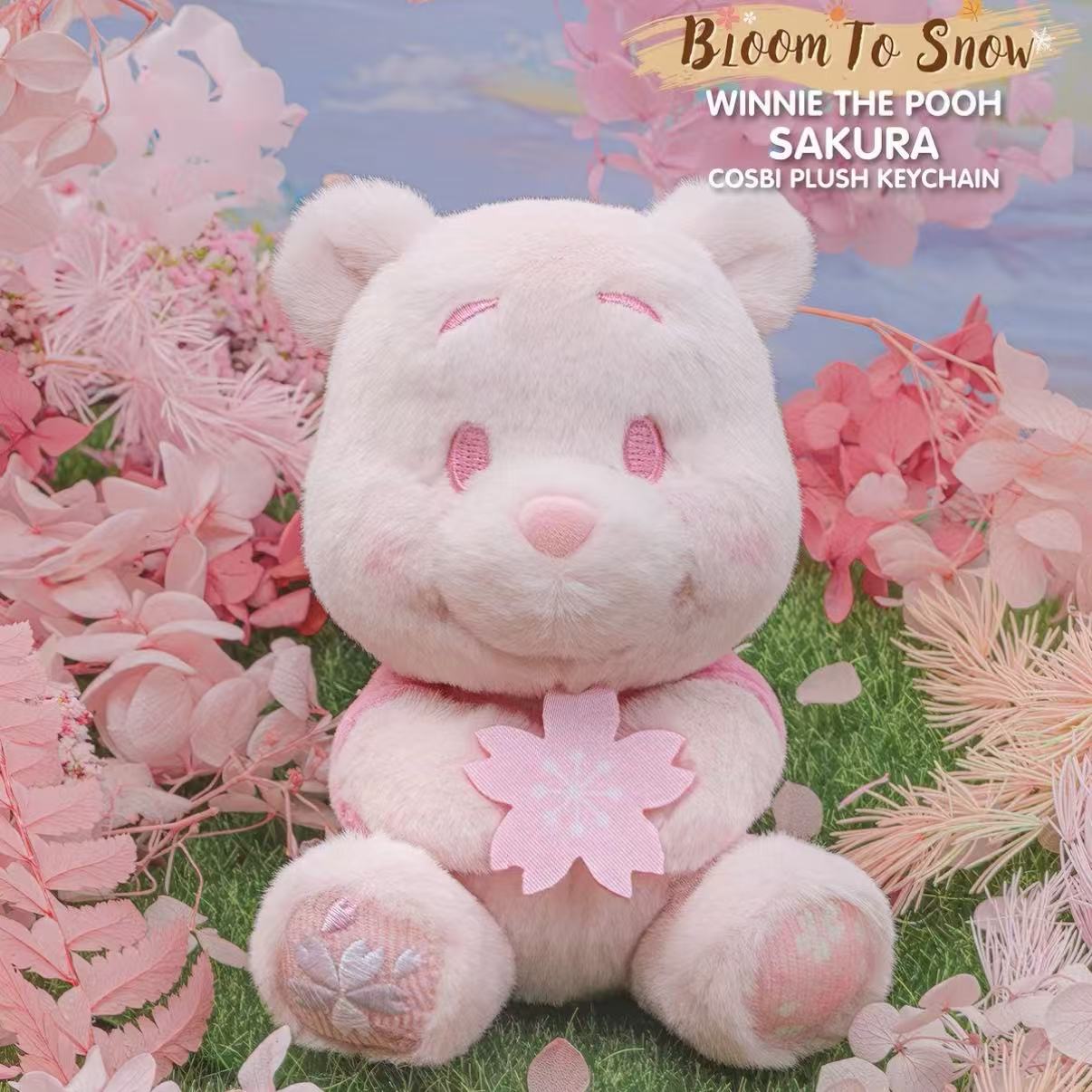 DSN Winnie the Pooh Bloom To Snow Series Cosbi Plush Keychain Collection Blind Box