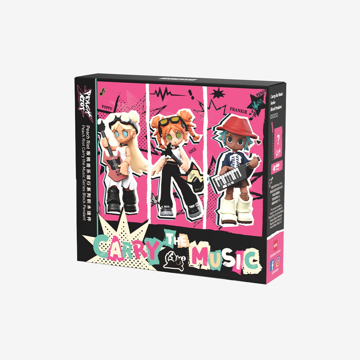 POPMART Peach Riot Carry the Music Series Block Pendant