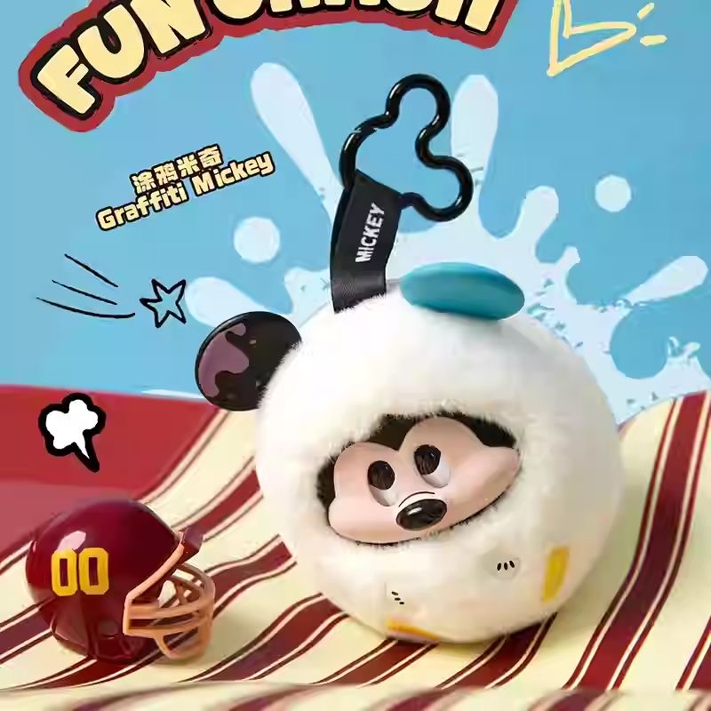 DSN-Mickey Fun Crash Series Vinly Plush Pendant Dolls. Blind Box