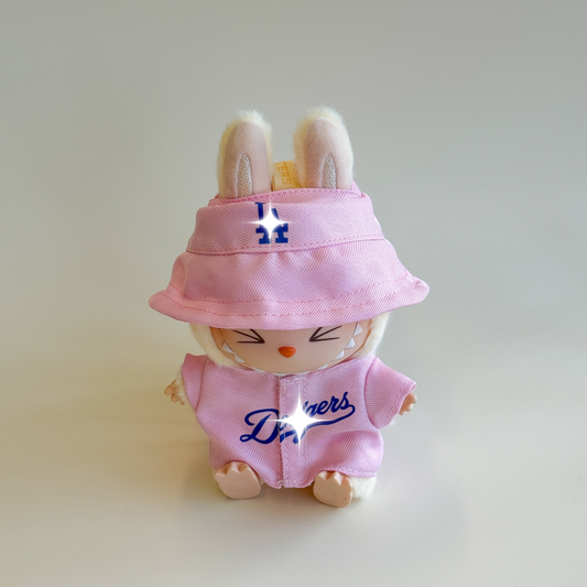 Labubu Pink Baseball Outfit – Classic Edition