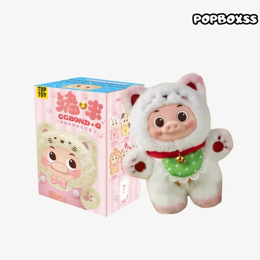 TOP TOY GG BOND Cat Soft Plush Keychains Gift Blind Box