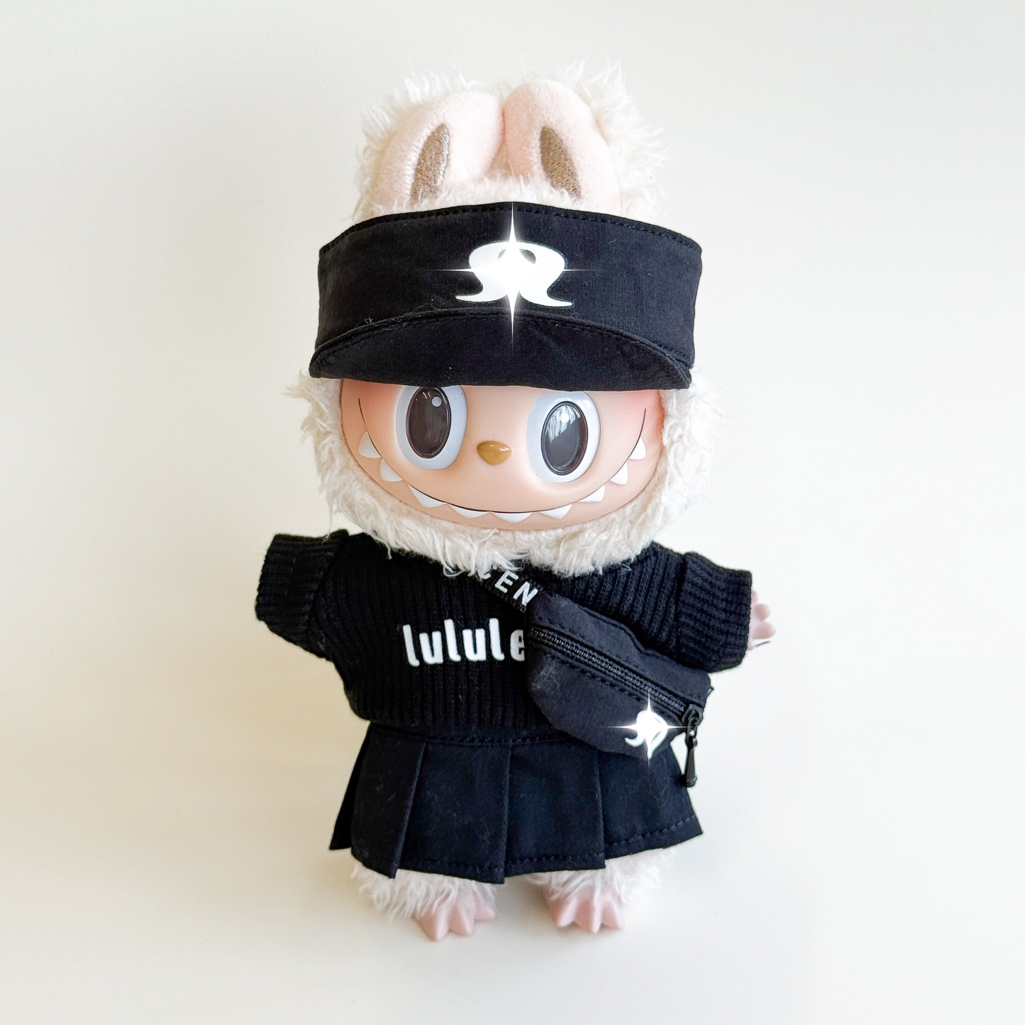 Labubu Sporty Chic Set – Black & White Edition (5 Items)