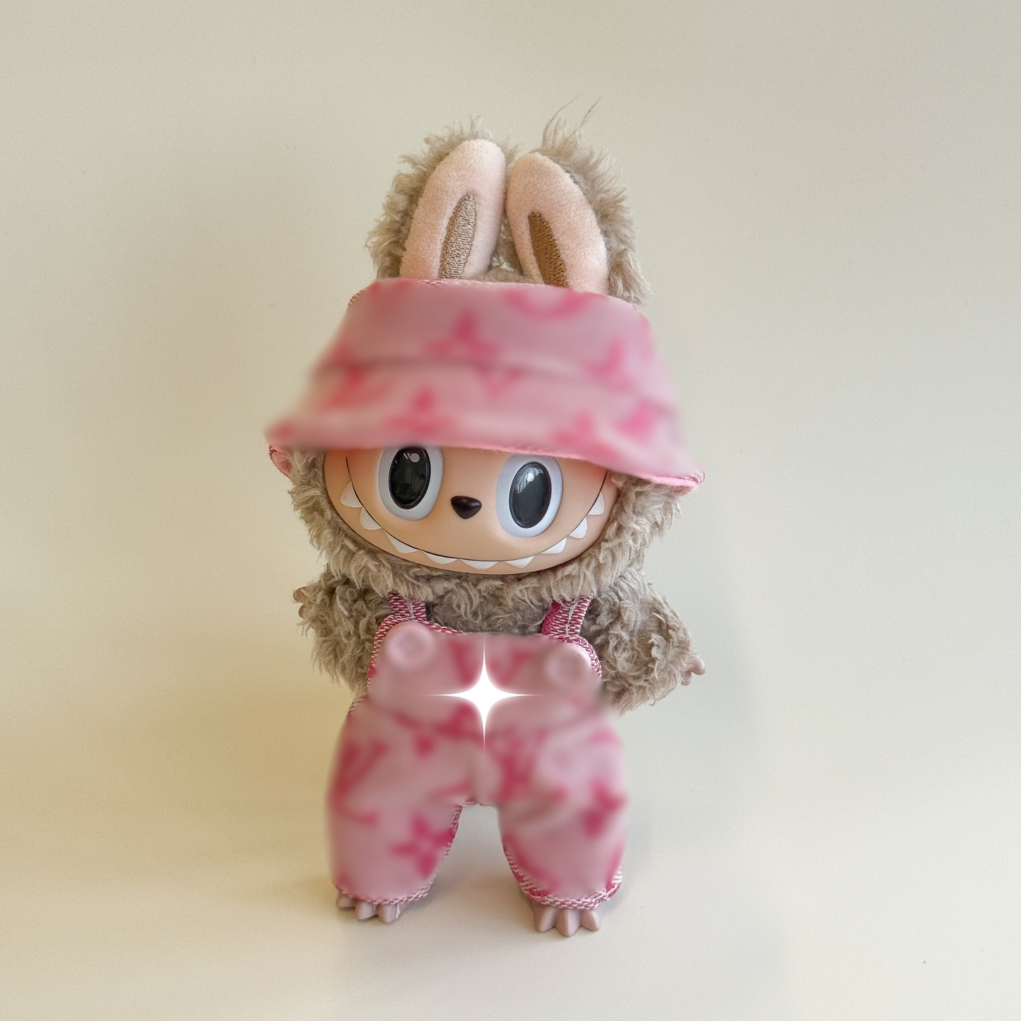 Labubu Luxe Pink Denim Set – Monogram Edition