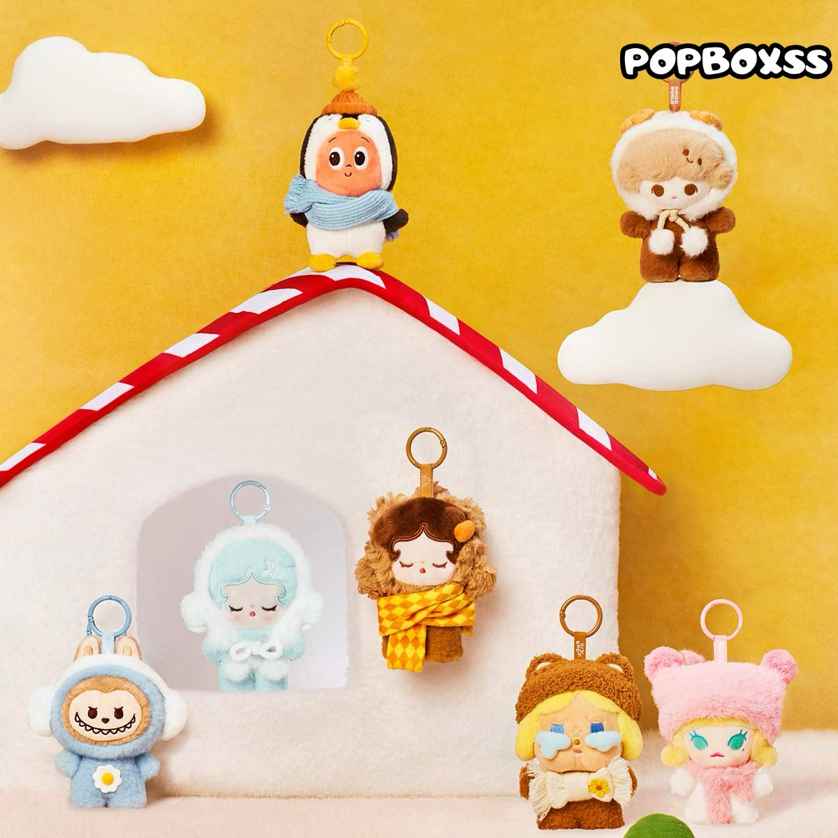 POP BEAN Fluffy & Cozy Series-Plush Pendant Blind Box(PRE-ORDER)
