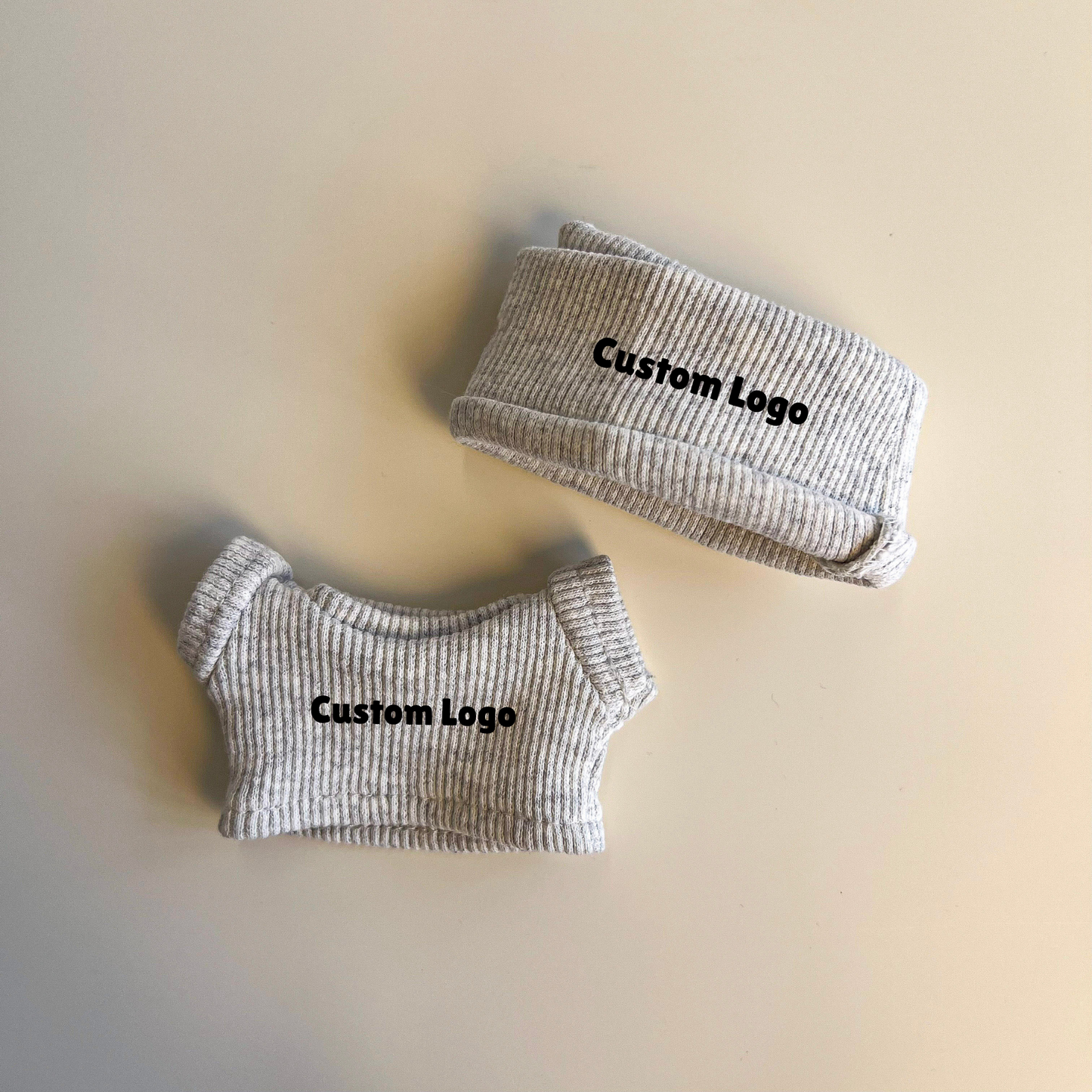 Labubu Custom Logo Outfit – Beanie & Sweater Set (Multiple Colors)