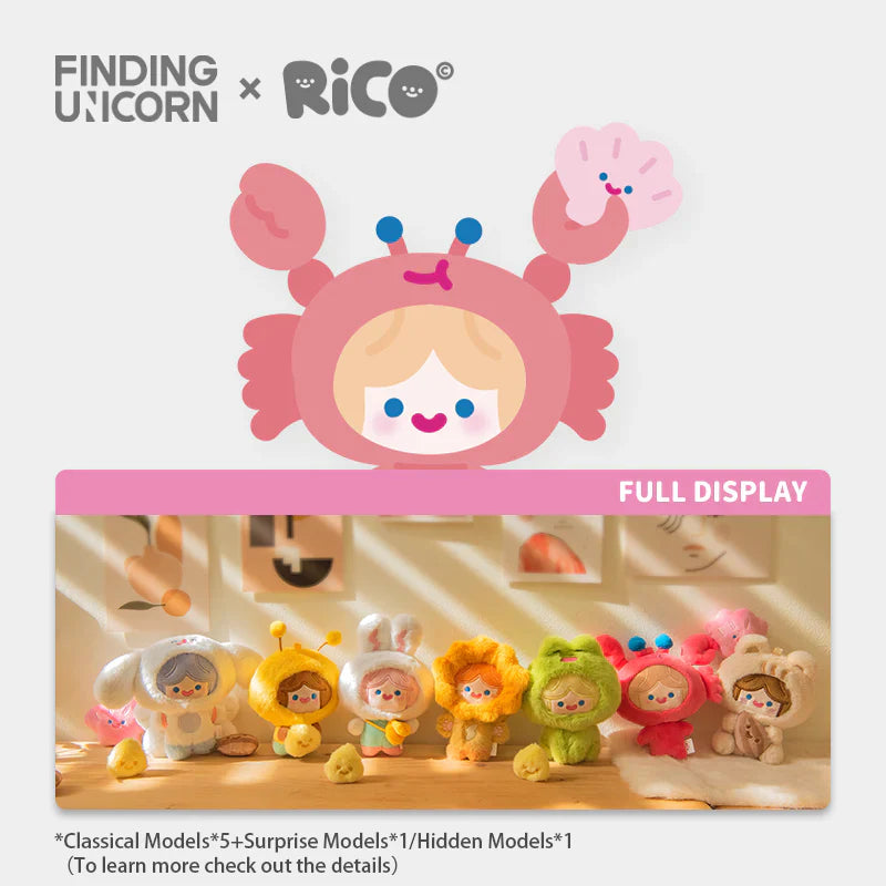 CELL RiCO Happy Fluffy Series Plush Dolls, Blind Box