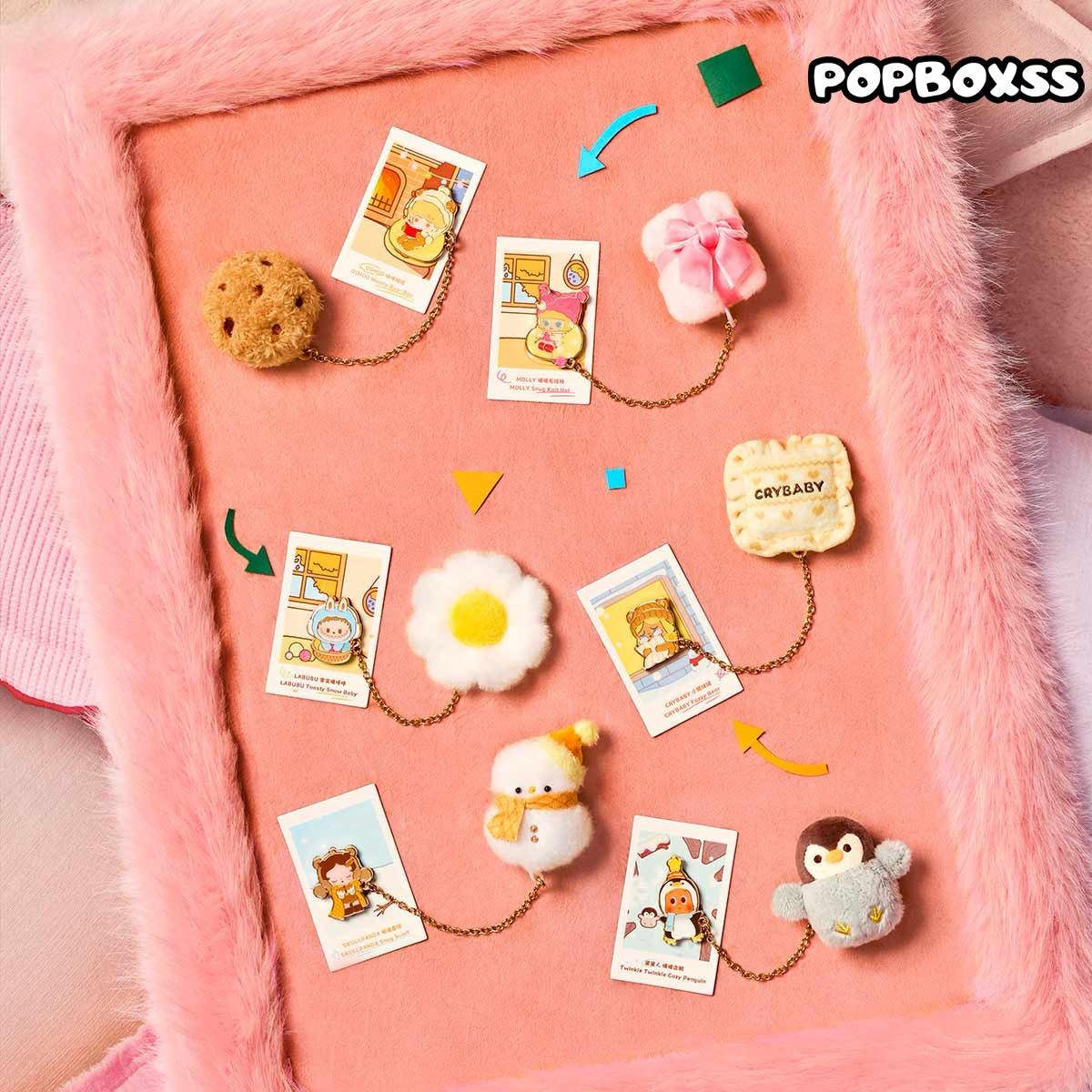 POP BEAN Fluffy & Cozy Series-Fridge Magnet Blind Box
