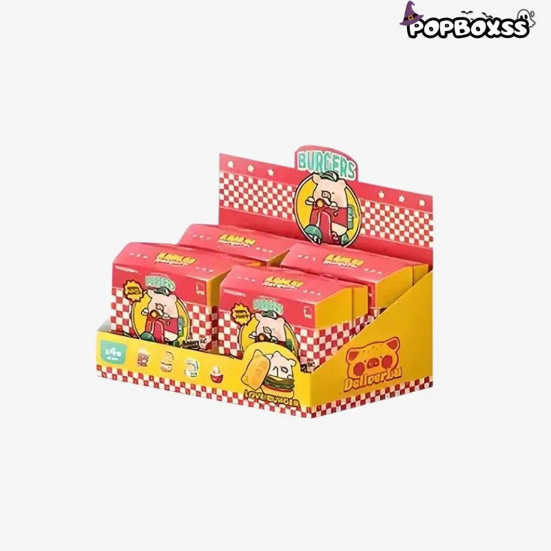 LuLu the Piggy Burger Express Movable Series Figures. Blind Box