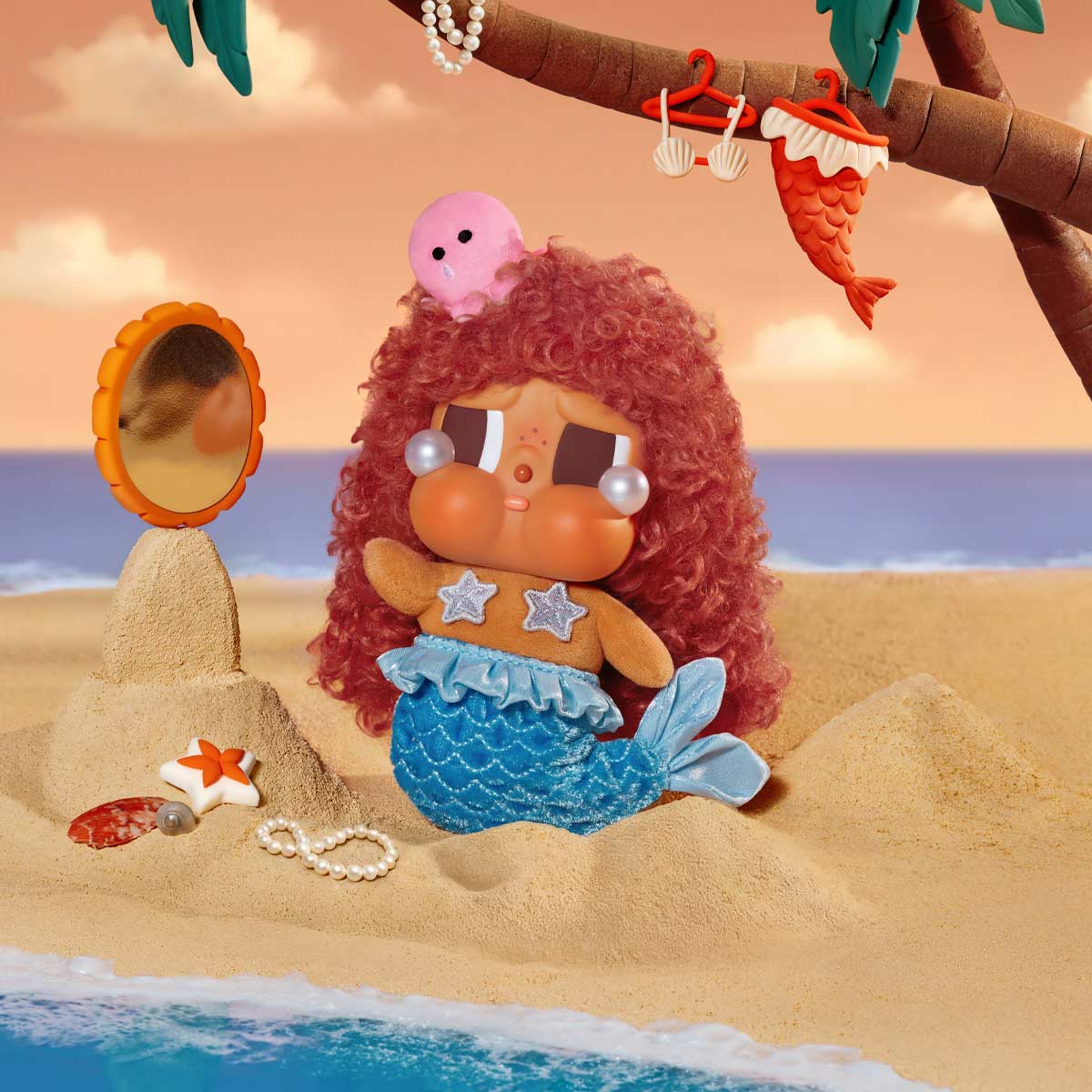 CRYBABY Vacation Mode On Series-Vinyl Plush Pendant Blind Box