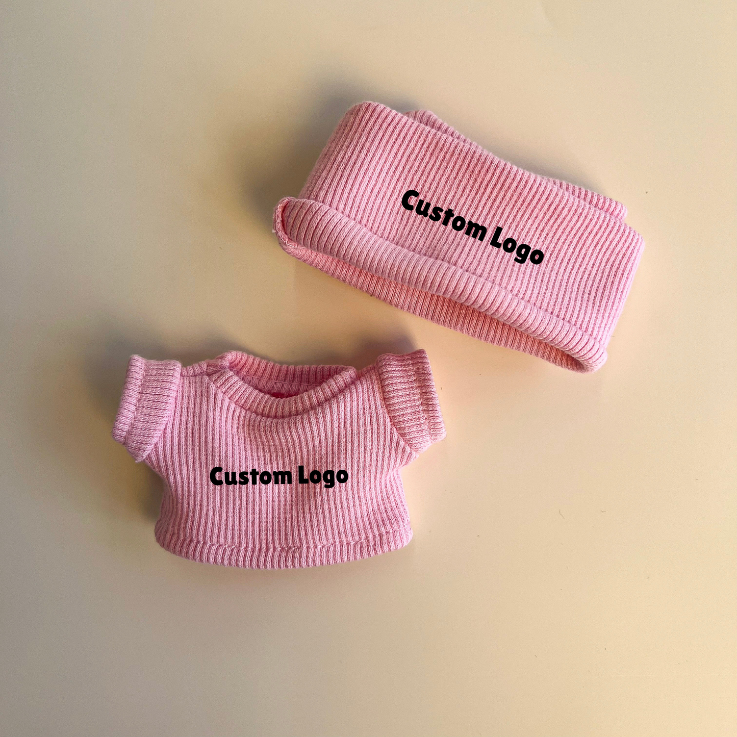 Labubu Custom Logo Outfit – Beanie & Sweater Set (Multiple Colors)