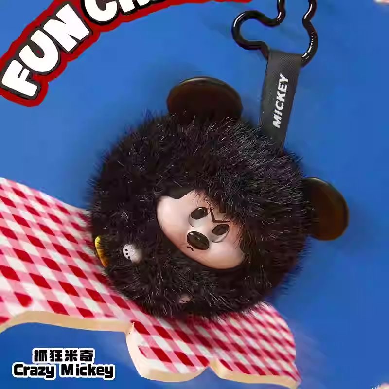 DSN-Mickey Fun Crash Series Vinly Plush Pendant Dolls. Blind Box