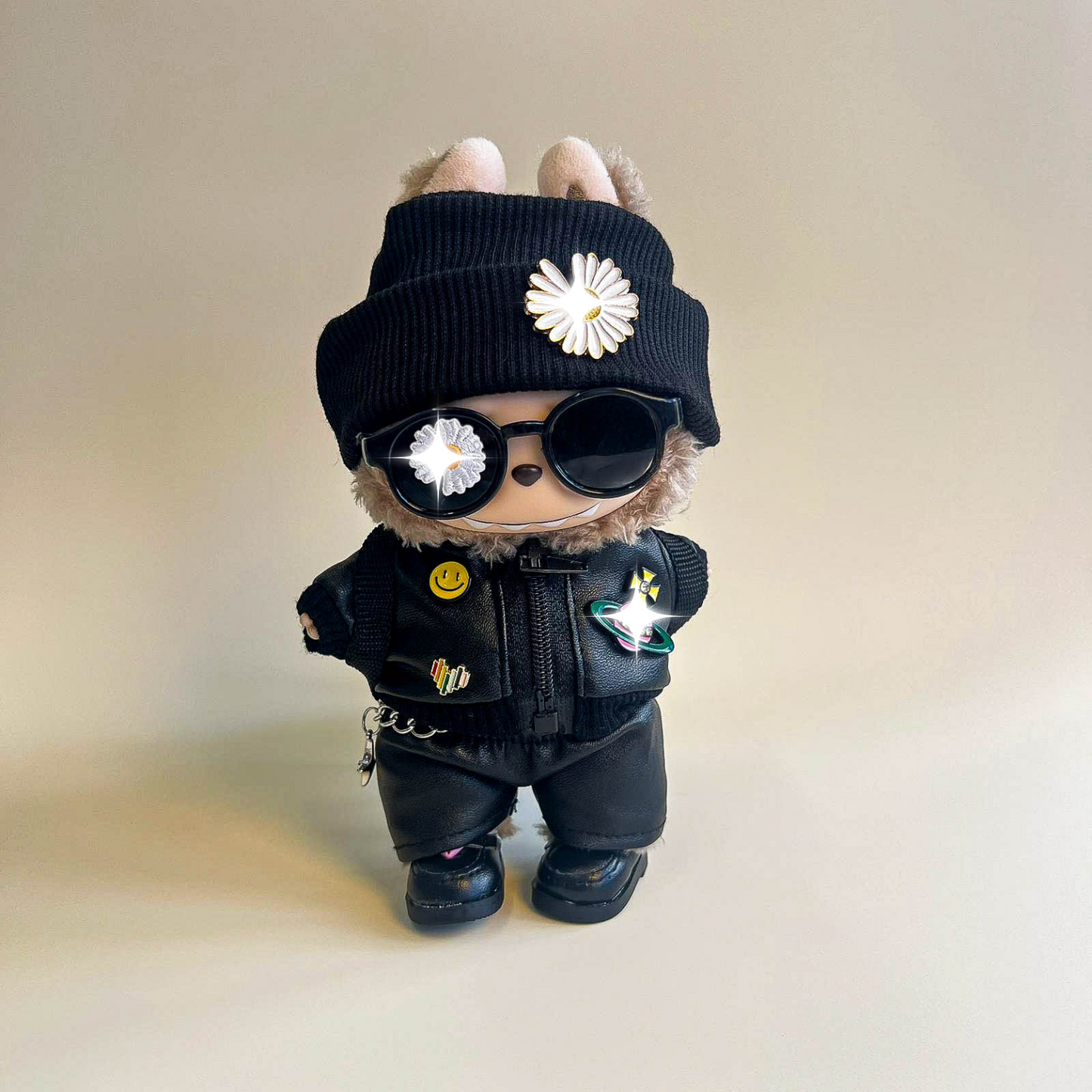 Labubu Punk Street Outfit Set