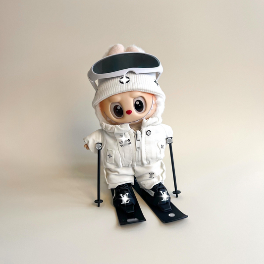 Labubu White Ski Outfit Set